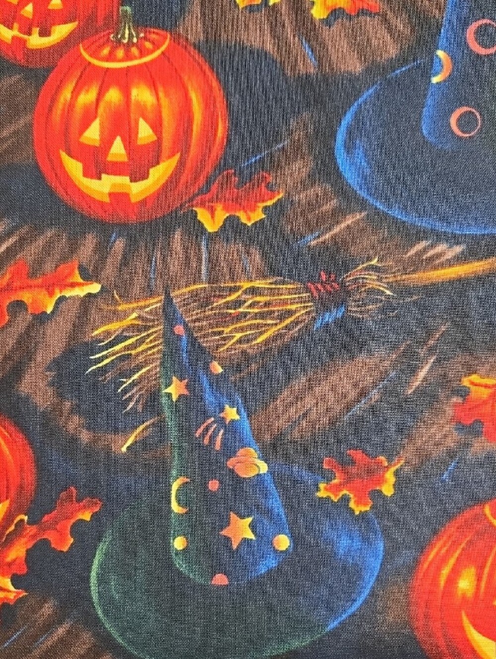 ๐๐๐"Bell Knobs And Broomsticks" The Alexander Henry Fabrics 1998, 2 Yards - Picture 4 of 6